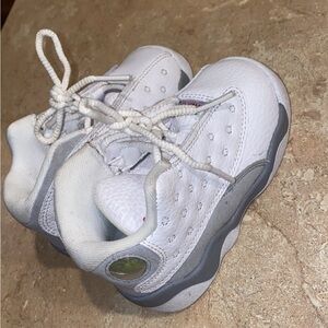 Kids White and Gray Sneakers